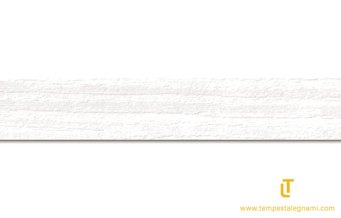Bordo per Top Bianco con Scaglie Alluminio Melaminico Precollato mm 45